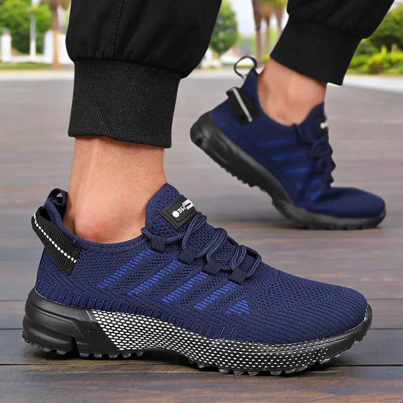 New Men's Sneakers Thick Sole Comfortable Casual Shoes Lightweight Breathable Fashion Running Shoes Luxury Male Tenis Masculino - Image 2