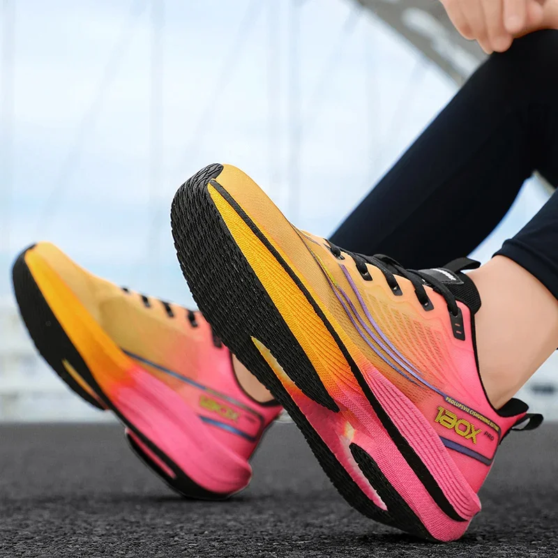 New Men's Carbon Plate Sneakers Outdoor Soft Sole Mesh Sports Shoes Running Shoes Light Anti-Slip Casual Couple Tennis Shoes - Image 6