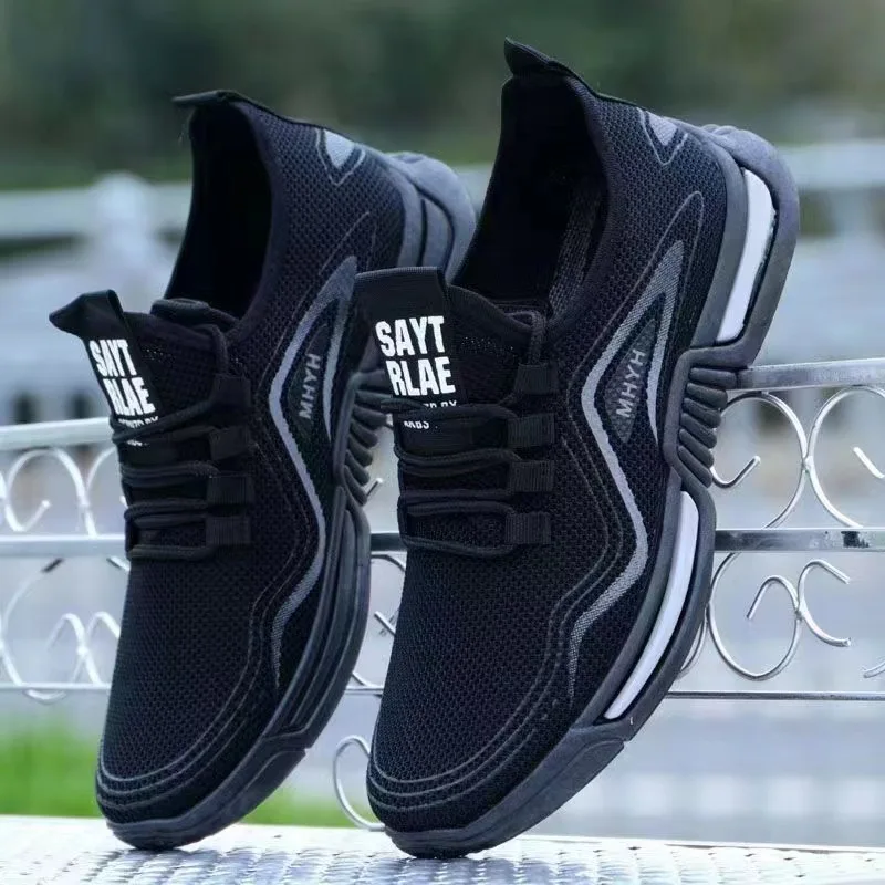 Leisure running shoes new summer Men's trendy breathable sneakers soft sole mesh shoes resistant versatile men sports shoes - Image 2