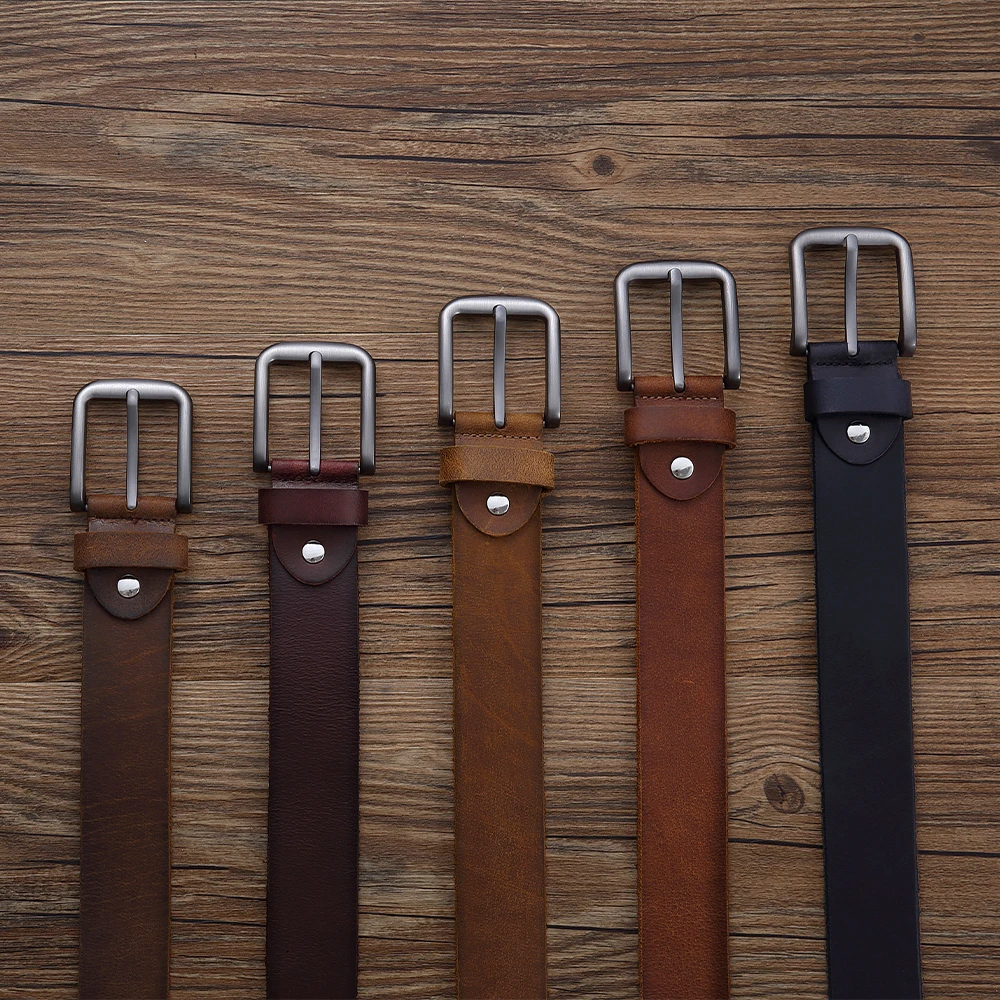 Men High Quality Genuine Leather Belt Luxury Designer Belts Men Cowskin Fashion Strap Male Jeans for Man Cowboy - Image 5