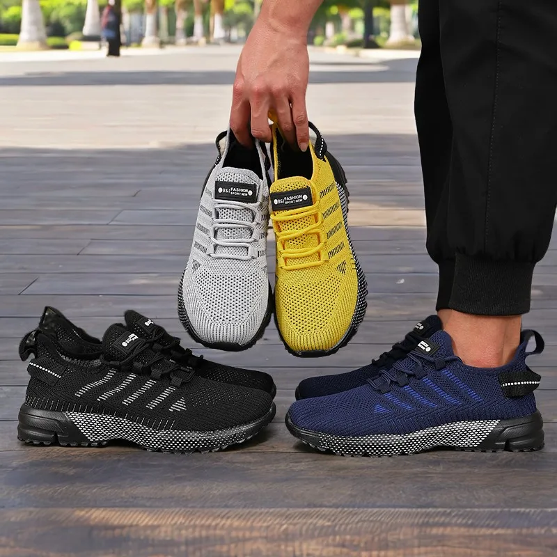 New Men's Sneakers Thick Sole Comfortable Casual Shoes Lightweight Breathable Fashion Running Shoes Luxury Male Tenis Masculino - Image 3