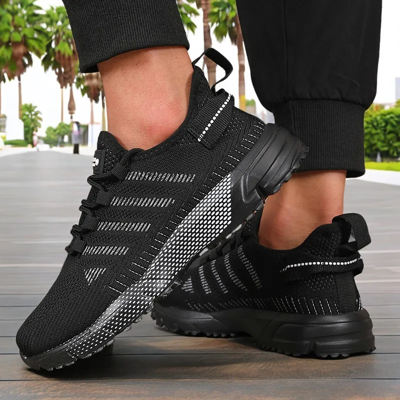 New Men's Sneakers Thick Sole Comfortable Casual Shoes Lightweight Breathable Fashion Running Shoes Luxury Male Tenis Masculino - Image 4