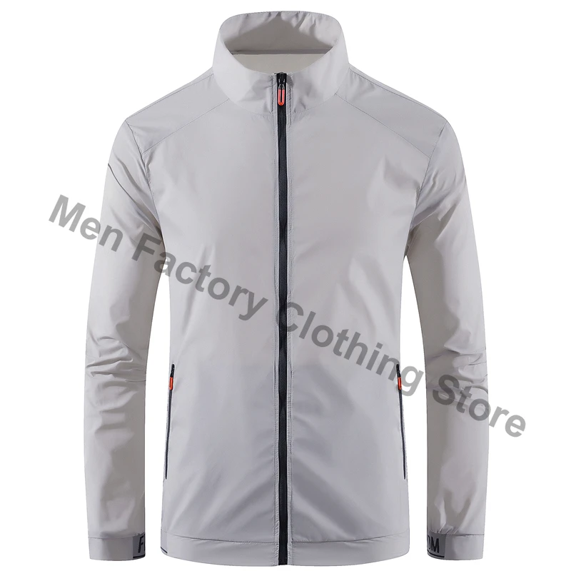 Men Summer Windbreaker Zip Pockets UV Sun Protection Jackets Breathable Ultra-light Working Clothes Outdoor Skin Thin Coats Camp - Image 3