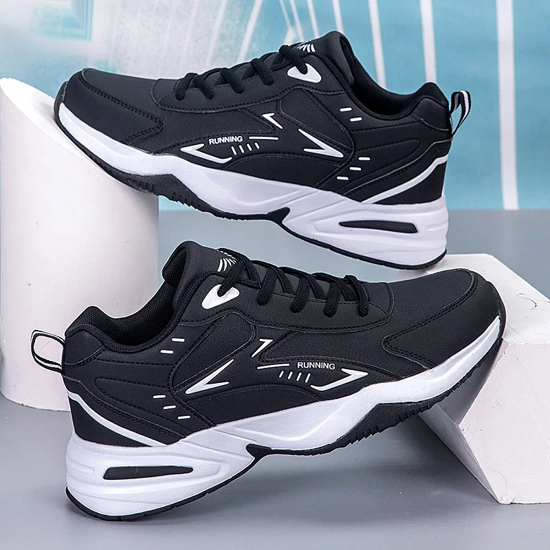 Chunky Sneaker for Men Thick Sole Versatile 2025 New Trend Mesh Lace Up Breathable Casual Sports Shoes Increased Soft Soles - Image 3